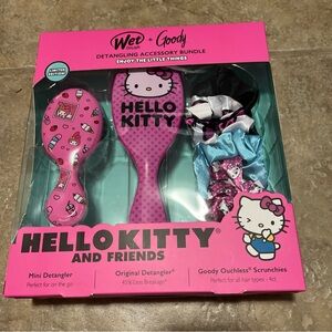 Wet Brush& Goody Hello Kitty & FRIENDS HAIR BRUSH SET Limited Edition